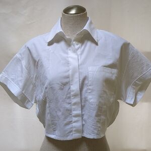 Maeve NWT Anthropologie Cropped Shirt